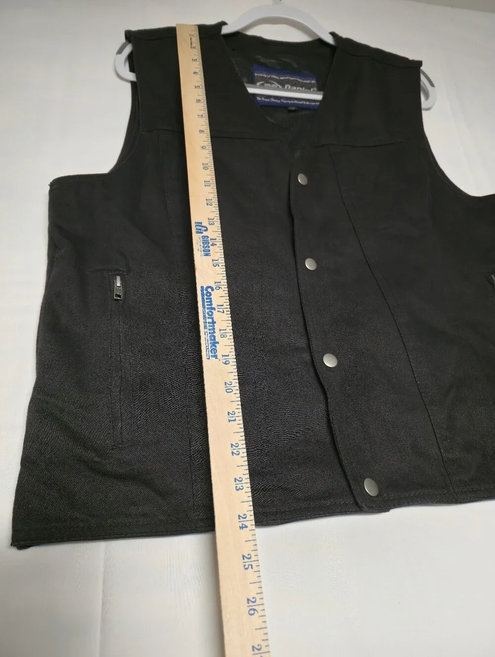 Daniel Smart MFG The Dark Knight Men's Denim Motorcycle Vest